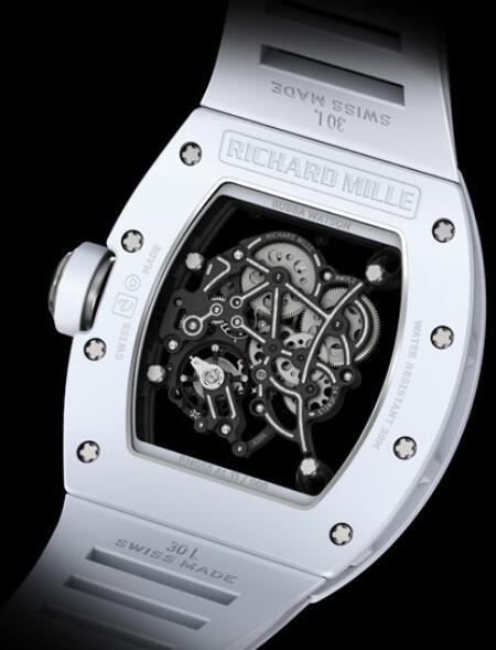 Richard Mille Replica Watch White RM 055 Bubba Watson